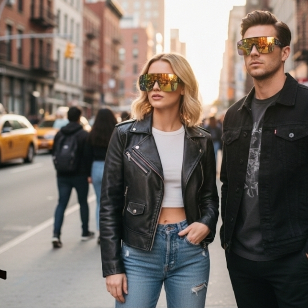 True Religion Mirrored Shield Unisex Sunglasses